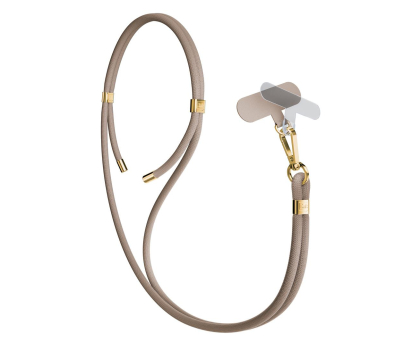Etui do telefonów 3MK Sznurek do Etui EasyClip Elite Taupe (gold) 5903108572606